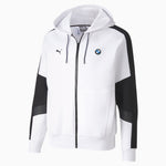 Men's Puma BMW M Motorsport Hooded Sweatsuit Jacket White - Simons Sportswear