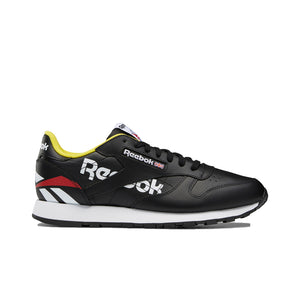 Mens Reebok Classic Leather Sneaker In Black - Simons Sportswear