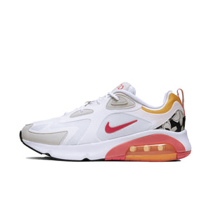 Men's Nike Air Max 200 Running Shoe In White / Gold - Simons Sportswear