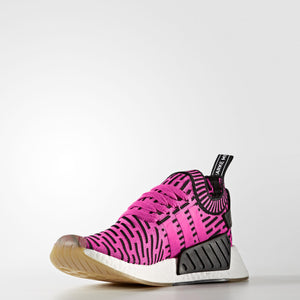 Mens Adidas Nmd_R2 Primeknit Japan Sneaker In Shock Pink - Simons Sportswear