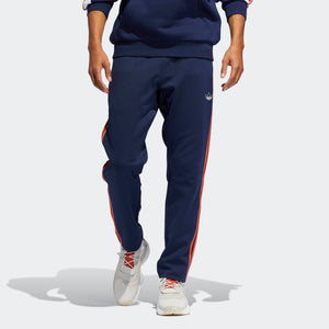 Mens Adidas Originals 3-Stripes Pants Track Pants In Collegiate Navy Raw Amber - Simons Sportswear