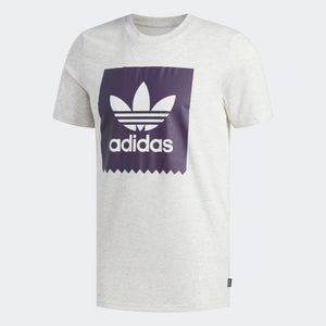 Mens Adidas Originals Bb Solid Tee Shirt In Pale Melange Trace Purple - Simons Sportswear