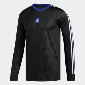 Mens Adidas Originals Dodson Jersey In Black Active Blue White - Simons Sportswear