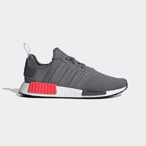 Mens Adidas Originals Nmd R1 Runner Shoe In Grey Shock Red - Simons Sportswear