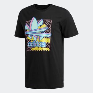 Mens Adidas Originals Split Graphic Thaxter Shirt In Black Mint - Simons Sportswear