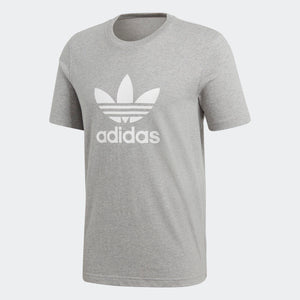 Mens Adidas Originals Trefoil Tee Shirt In Heather Grey - Simons Sportswear