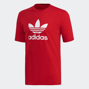 Mens Adidas Originals Trefoil Tee Shirt In Power Red - Simons Sportswear