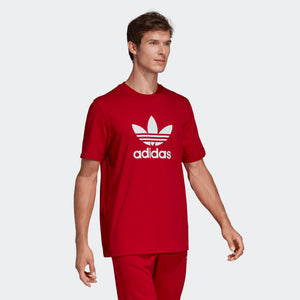 Mens Adidas Originals Trefoil Tee Shirt In Power Red - Simons Sportswear