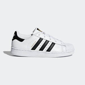 Preschool Kids Adidas Superstar Foundation Shell Toe Classic Sneaker In White Black - Simons Sportswear