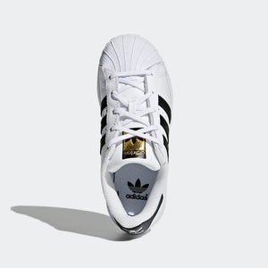 Preschool Kids Adidas Superstar Foundation Shell Toe Classic Sneaker In White Black - Simons Sportswear