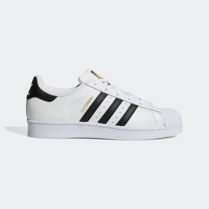 Womens Adidas Originals Superstar Shell Toe Classic Sneakers In White Black - Simons Sportswear