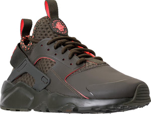 Mens Nike Air Huarache Run Ultra Se Sneaker In Cargo Khaki Total Crimson - Simons Sportswear