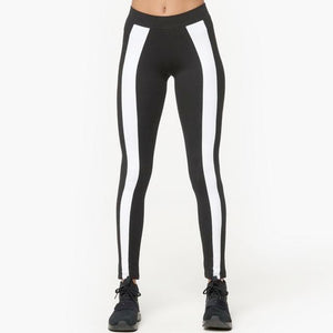 Womens Puma Classics T7 Tights Leggings In Black White - Simons Sportswear