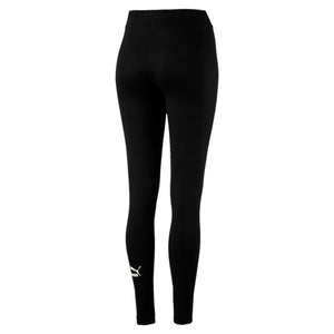 Womens Puma Classics T7 Tights Leggings In Cotton Black Chase Pink - Simons Sportswear